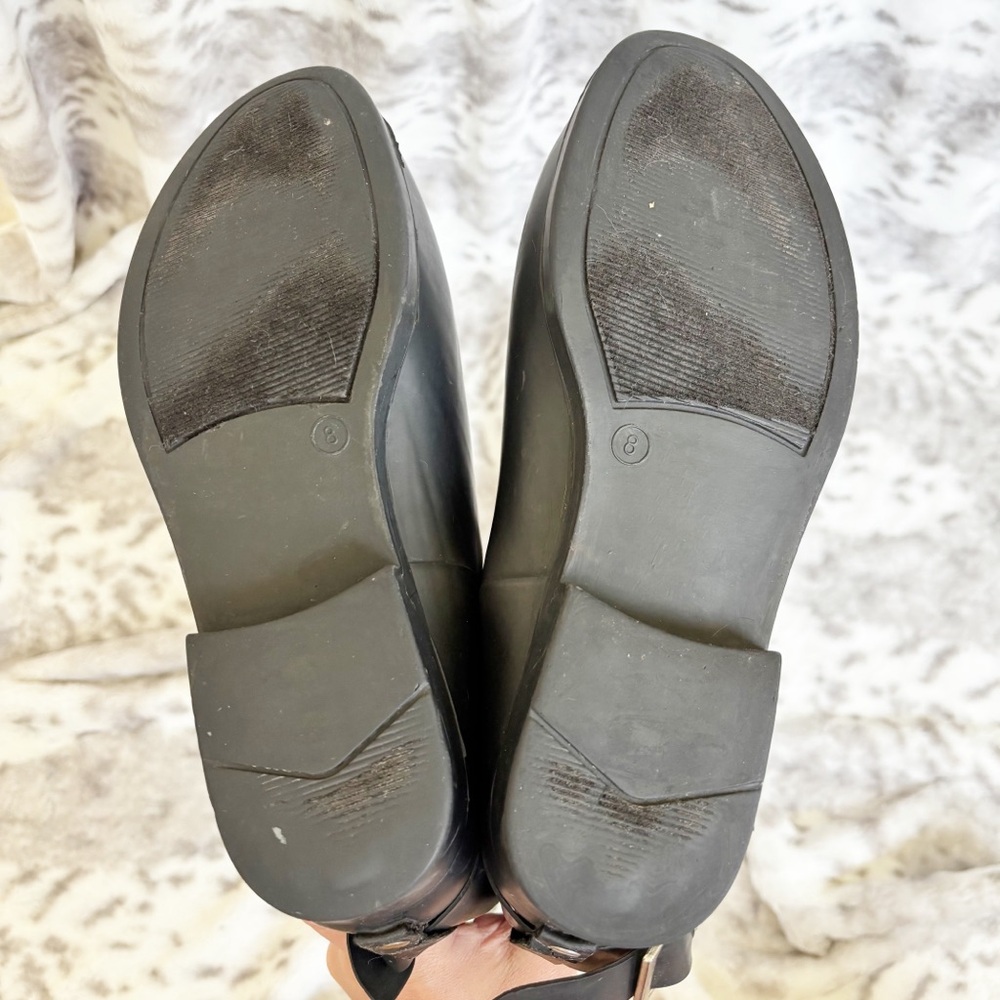 Steve Madden Tsunami Tall Rubber Black/Pink Detail Rain Boots Womens Size 8 - Picture 9 of 11